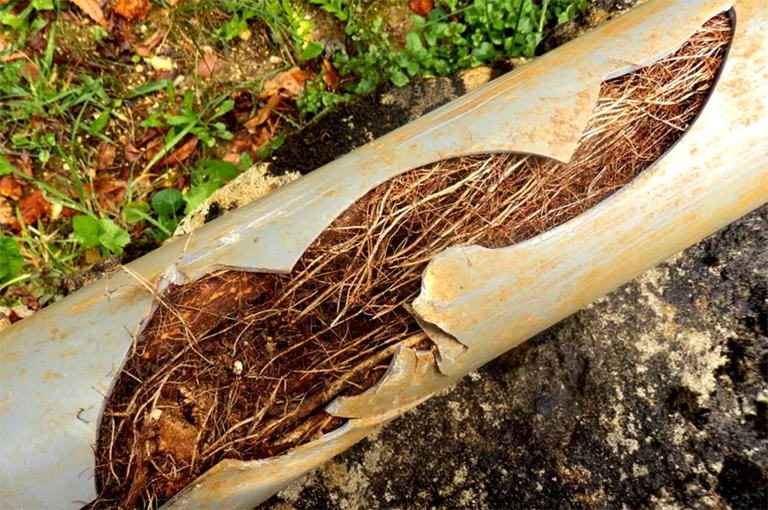 下水道和輸水管道中的樹根-處理地面公用事業管線中的樹根