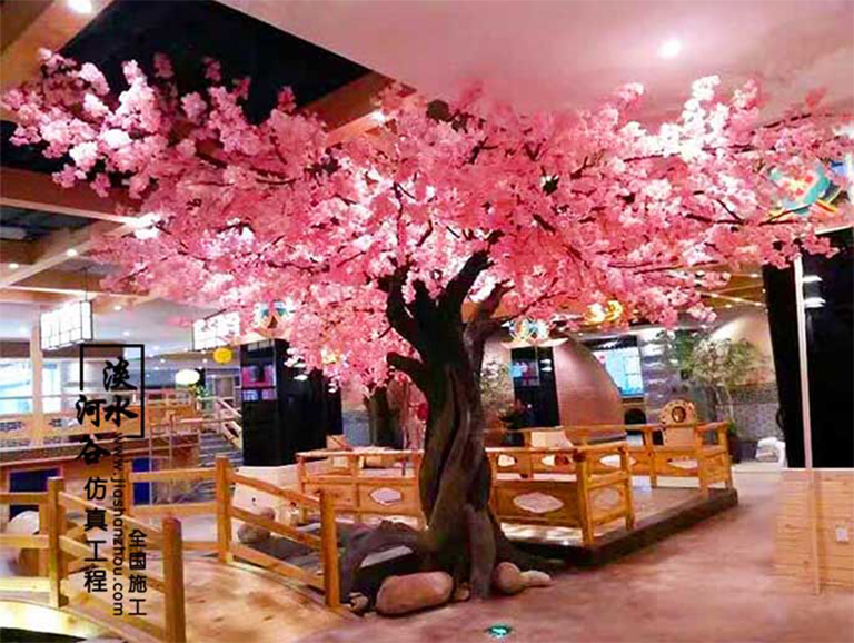 仿真桃花樹