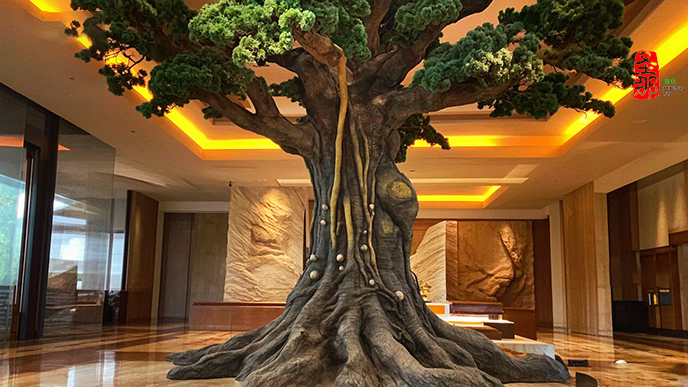 仿真樹包柱子