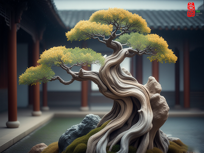 仿真古樹