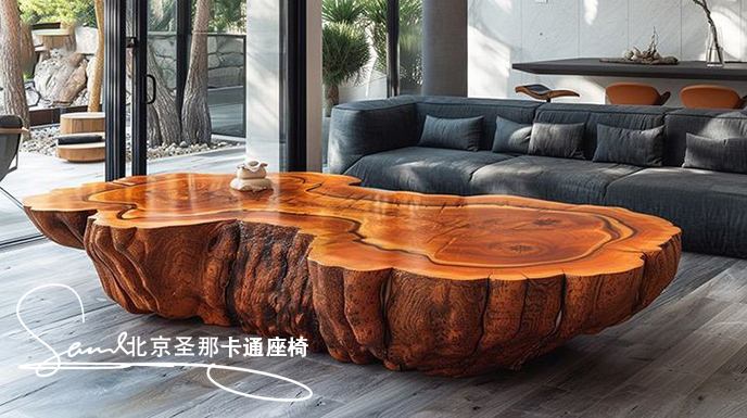 水泥仿木座椅
