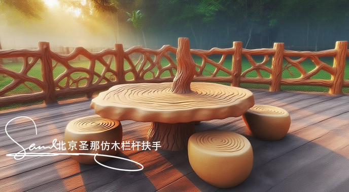 jimeng-2025-06-25-8483-正在施工制作的旅游區樓梯室外安全圍欄設計制作過程，美工正在施工制作，先用鋼筋焊接....jpeg
