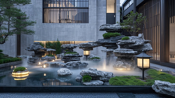 室內(nèi)假山