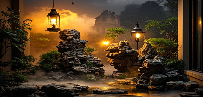 室內(nèi)假山