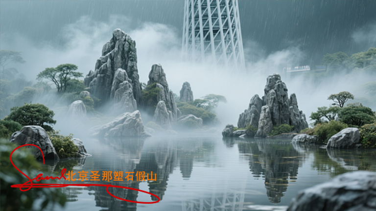 水泥假山