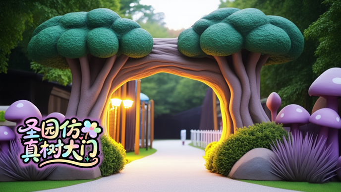 仿真樹大門